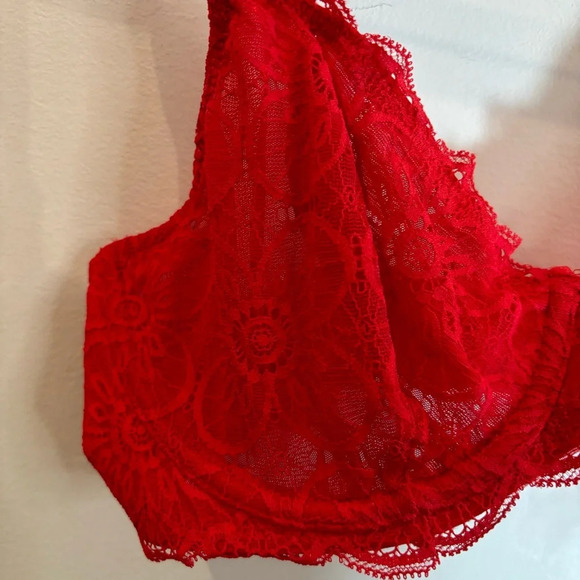 AERIE Sz 34DD Demi Underwire Lace Adjustable Straps and Back Bra NEW WITH TAGS - Picture 3 of 8